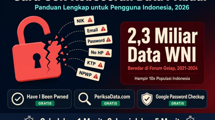 cara cek kebocoran data pribadi Indonesia 2,3 miliar data bocor dark web Have I Been Pwned