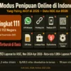 modus penipuan online Indonesia 2026 IASC 548.093 laporan APK WhatsApp deepfake quishing OTP