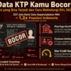 data KTP bocor Indonesia 337 juta NIK Dukcapil 2023 pinjol ilegal dampak cara melindungi diri